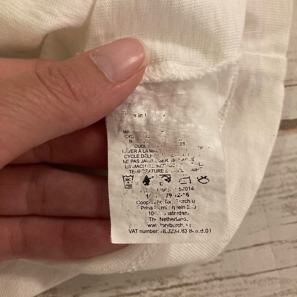 Tory Burch White Lenox Ruffled Top Small - Picture 9 of 11